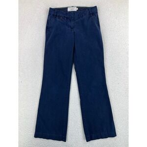 Vintage J Crew Pants Womens 8 Blue Classic Twill City Fit Straight Chino